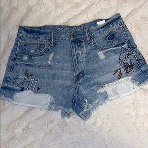 vintage hi-rise American Eagle shorts